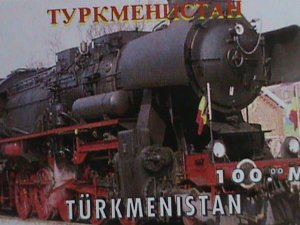 TURKMENISTAN  STAMP-WORLD-FAMOUS TRAINS-RAILWAY OF THE WORLD -MNH SHEET-VF