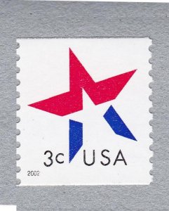 Single 3c Star Tagged Error US 3615a F-VF, MNH