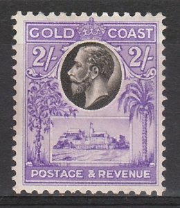 GOLD COAST 1928 KGV CASTLE 2/-