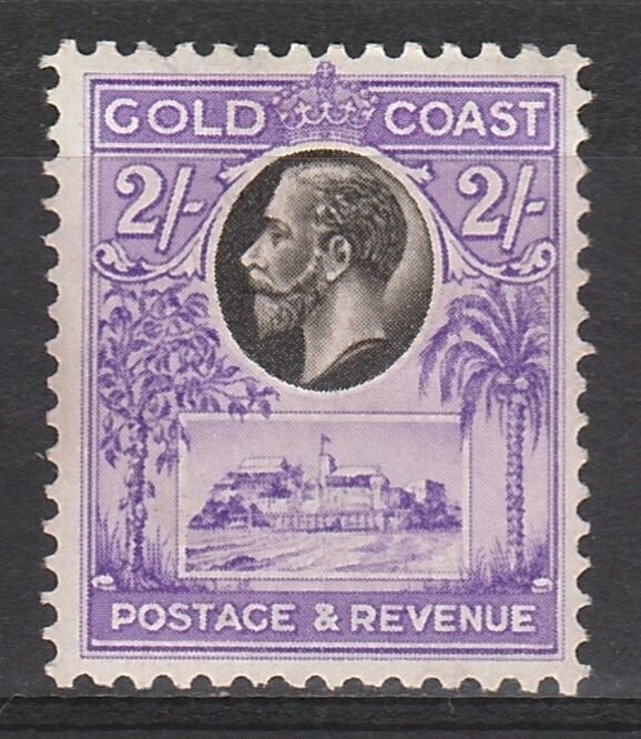 GOLD COAST 1928 KGV CASTLE 2/-