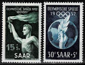 Saar 1952,Sc.#B89-90 MNH,  Summer Olympic Games  - Helsinki