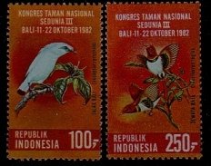 Indonesia 1180-81 MNH Birds SCV7.25