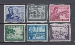 WWII Third Reich 1944 Full Set Kameradschaft III Mi.888/893 MNH Luxe