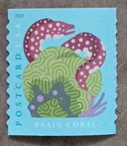United States #5370 (35c) Brain Coral & Moray Eel coil MNH (2019)