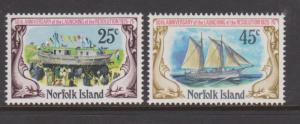 Norfolk Island 1975 Launching of the Resolution Set Sc#192-193 MNH