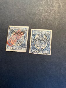 Stamps Fern Po Scott #86-7 used