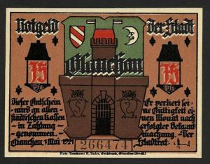 Germany German Notgeld GLAUCHAU 75 pfg 1-5-1921 #MP2895