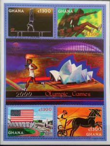 Ghana 2000 MNH Stamps Mini Sheet Scott 2190 Sport Olympic Games Stadium