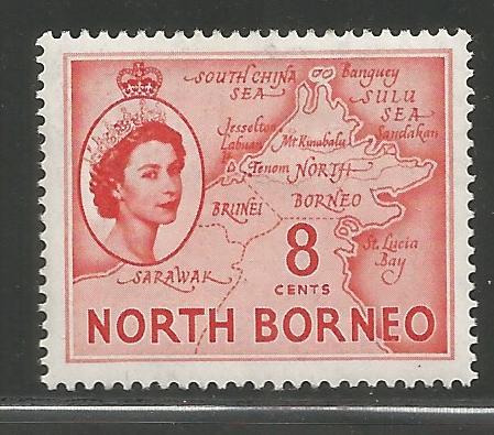 NORTH BORNEO, 266, HR, MAP