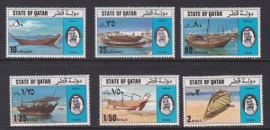 Qatar # 478-483, Dhows, Hinged, 1/3 Cat.