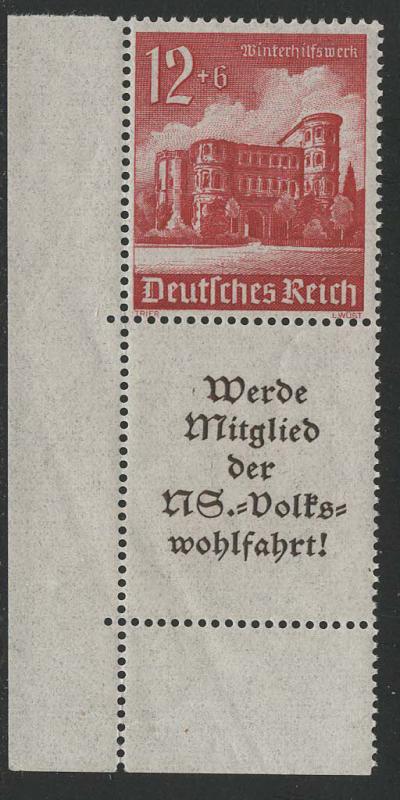 Germany Scott # B182, label A11.3, mint nh, se-tenant, Mi# S262