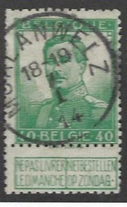 Belgium SC#98 Used F-VF SCV$14.50...Great Spot(s)!