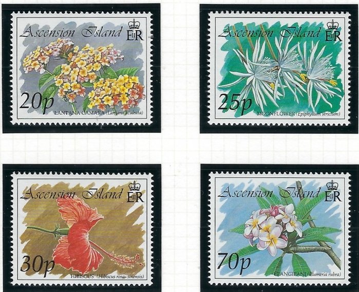 Ascension 566-69 MNH 1993 Flowers