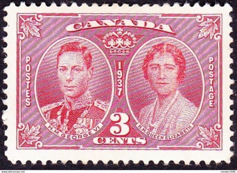 CANADA 1937 KGVI 3 Cents Carmine Coronation SG356 MH