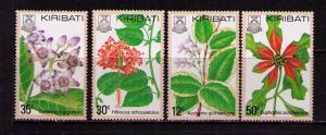 KIRIBATI Sc# 365 - 368 MNH FVF Set4 Flowers Hibiscus 