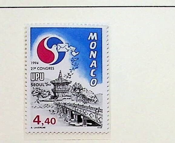 MONACO Sc 1913 NH ISSUE OF 1994 - UPU
