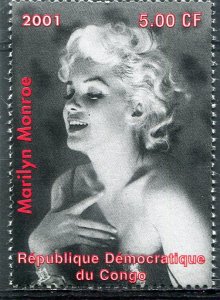 Congo 2001 MARILYN MONROE 1 value Perforated Mint (NH)