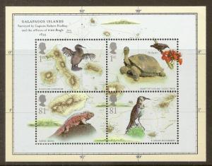 GB 2009 Darwin Galapagos Islands Mini Sheet MS2904 MNH