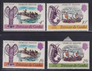 Tristan Da Cunha 137-140 Rock Lobster Industry 1970