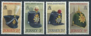 Jersey 1972 - Royal Jersey Militia set of 4 - SG77-80 unused