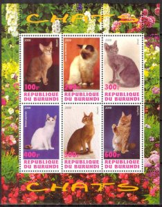 Burundi 2009 Cats (2) MNH Cinderella !