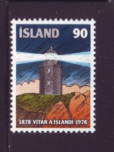 Iceland Sc 514 1978 Lighthouse stamp mint NH