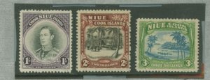 Niue #73-75v Unused Single (Complete Set)