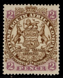 RHODESIA QV SG43, 2d brown & mauve, M MINT. Cat £35.