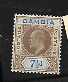 GAMBIA, 55, MINT HINGED,KING GEORGE V