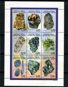 Comoro Islands 1998 SPACE Minerals Sheet (9) Perforated mnh.vf