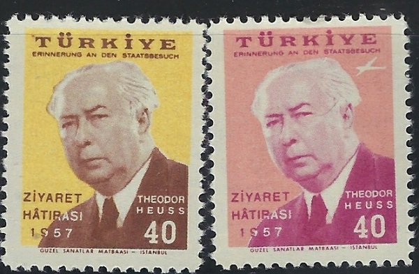 Turkey 1243; C29 MNH 1957 issues (fe9538)