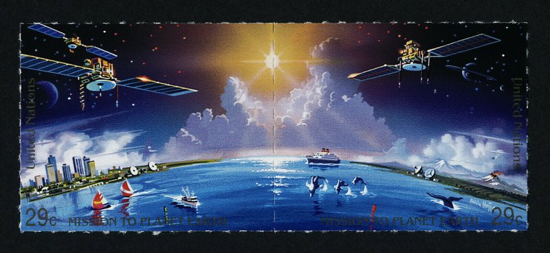 United Nations New York 610a MNH Mission to Planet Earth, Satellite, Ship