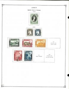 Aden 1937-1963 M & U in Mounts on Scott International Pages.