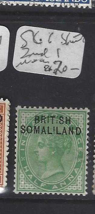 SOMALILAND  (P1210B) QV ON  INDIA  1/2A  SG 1 2ND I IN SOMALILAND SMALL  MOG