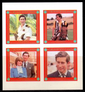 Grunay Scotland 1981 PRINCESS DIANA & PRINCE CHARLES WEDDING/HORSE Shlt 4 IMPERF