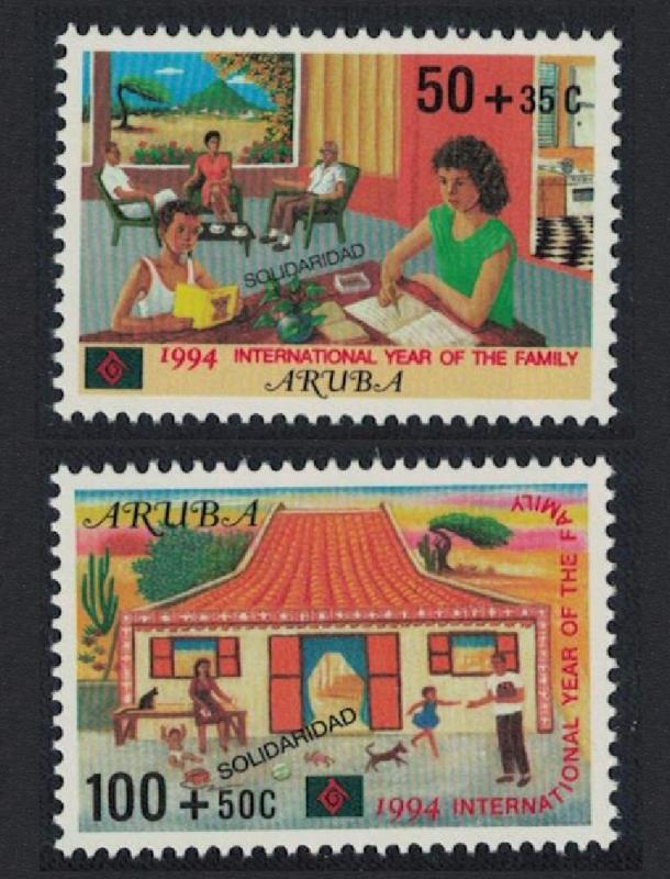 Aruba 'Solidarity' Intl Year of The Family 2v 1994 MNH SG#144-145