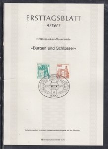 Ersttagsblatt 4/77 Scott 1235/1240  -1977 Definitive Issues