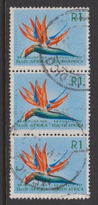 South Africa Sc#266 Used Strip of 3