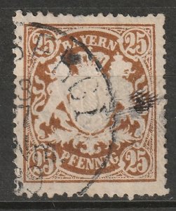 Bavaria 1888 Sc 65 used