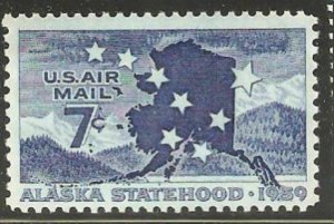 #C53  7 CENT  ALASKA STATEHOOD        MINT  VF NH  O.G