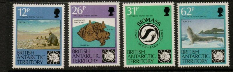 BRITISH ANTARCTIC TERR. SG196/9 1991 ANTARCTIC TREATY  MNH