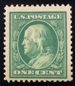 US Scott #374 Light Green M OG NH XF Nice margins