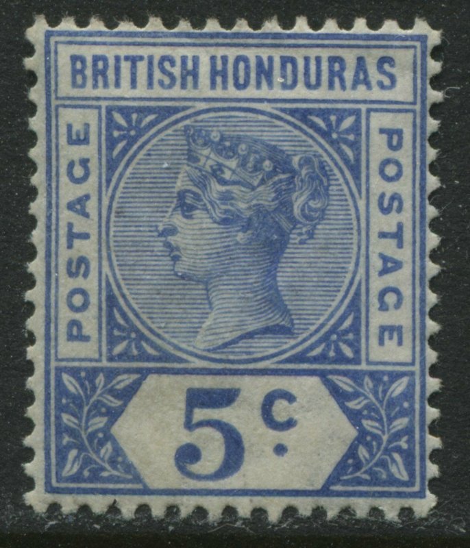 British Honduras QV 1900 5 cents ultra mint o.g. hinged