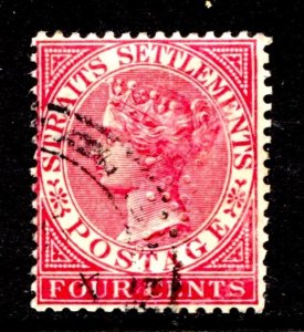Straits Settlements Stamp #41 USED SINGLE