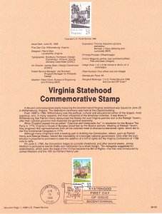 US SP809 Virginia Souvenir Page #2345