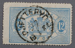 Sweden #O6 Used VG/Fine Cancel PJFTTERYD Date 27 1 19 1 Someone Has InkedOver 82