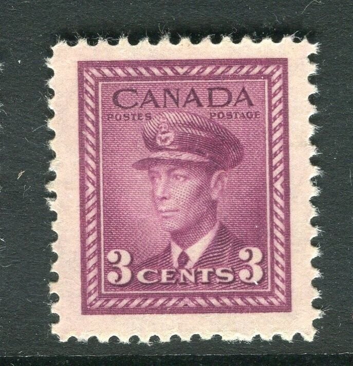 CANADA; 1942 early GVI War Effort issue Mint hinged 3c. value