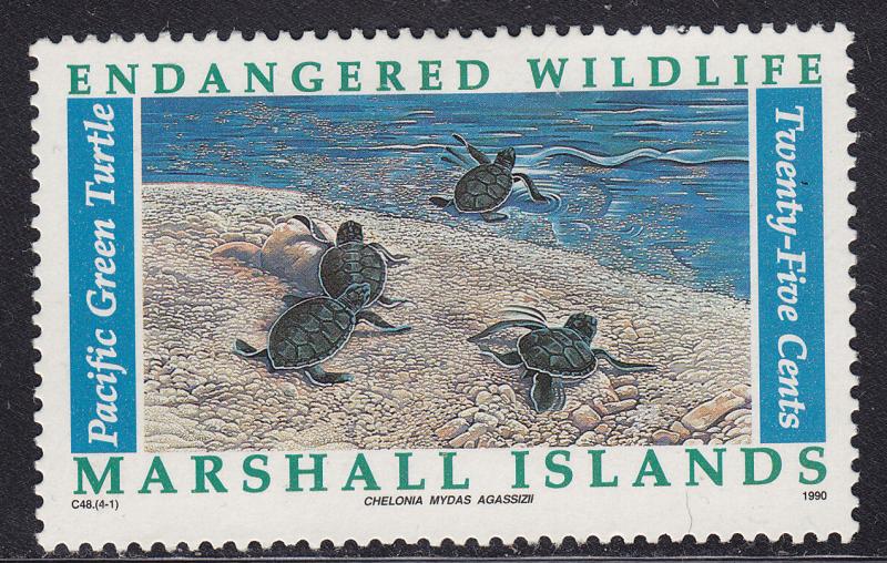 Marshall Islands 377 Endangered Wildlife 1990