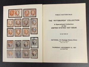 Pittsburgh Collection of U.S. 1847, J.W. Kaufmann, Sale #79, Nov. 19, 1981