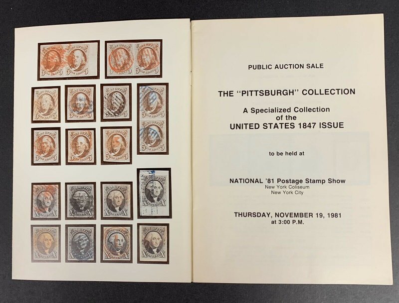 Pittsburgh Collection of U.S. 1847, J.W. Kaufmann, Sale #79, Nov. 19, 1981